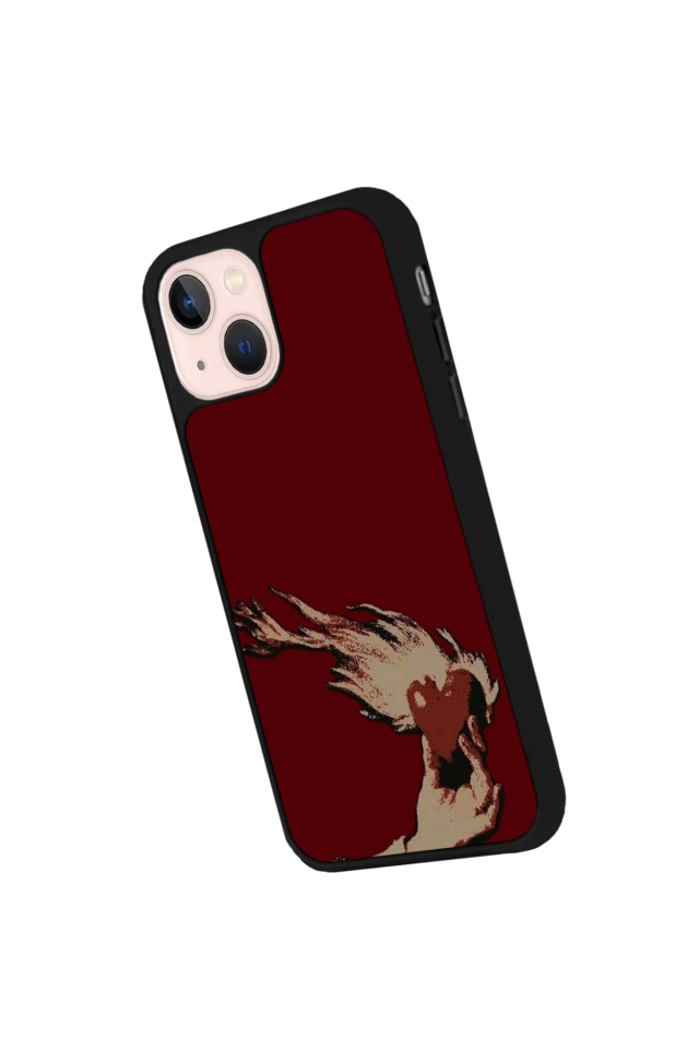 iPhone 15 Uyumlu Kalp Love Tasarımlı Glossy Premium Kılıf
