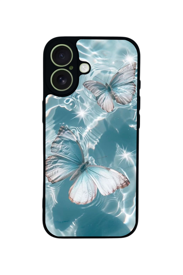 iPhone 17 Uyumlu Kelebek Tasarımlı Glossy Premium Kılıf