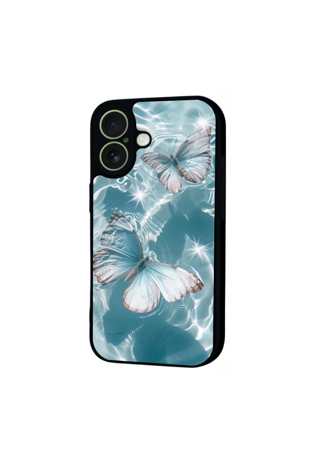 iPhone 17 Uyumlu Kelebek Tasarımlı Glossy Premium Kılıf