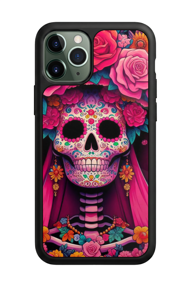 iPhone 11 Pro Uyumlu KuruKafa Tasarımlı Glossy Premium Kılıf