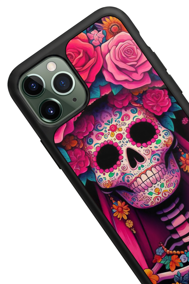 iPhone 11 Pro Uyumlu KuruKafa Tasarımlı Glossy Premium Kılıf