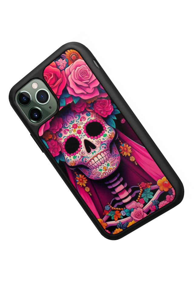 iPhone 11 Pro Uyumlu KuruKafa Tasarımlı Glossy Premium Kılıf