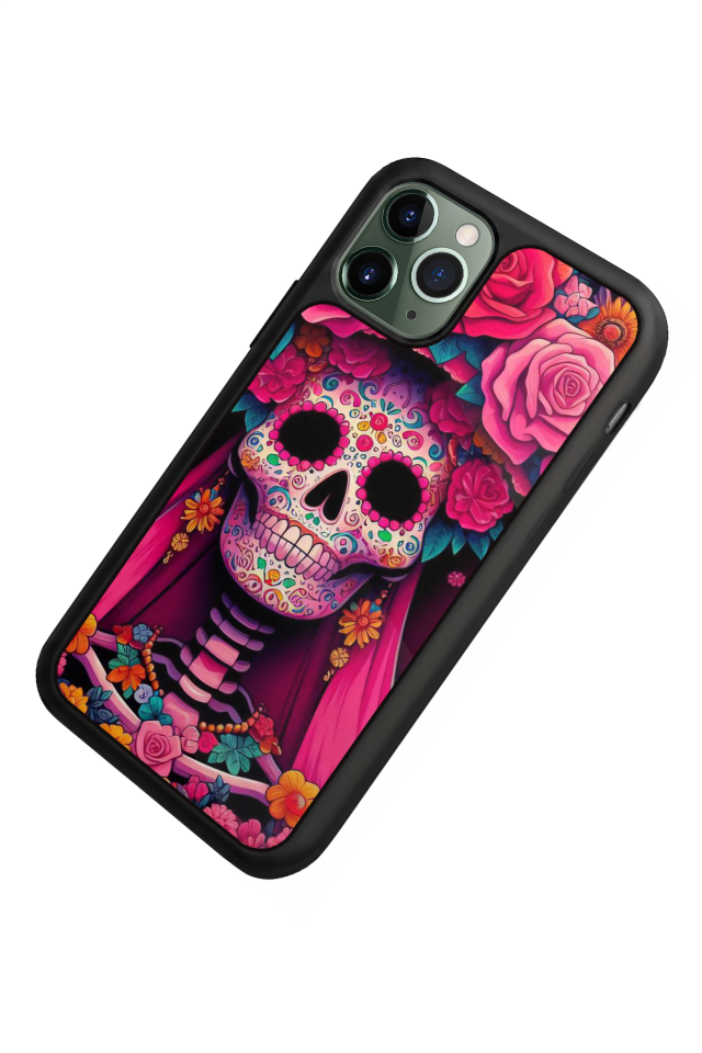 iPhone 11 Pro Uyumlu KuruKafa Tasarımlı Glossy Premium Kılıf