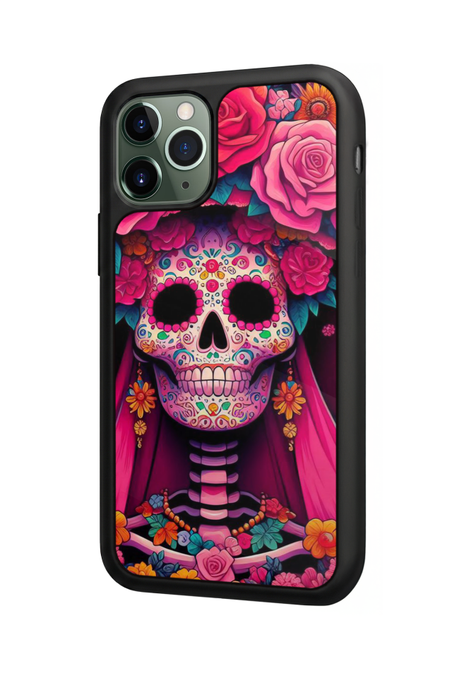 iPhone 11 Pro Uyumlu KuruKafa Tasarımlı Glossy Premium Kılıf