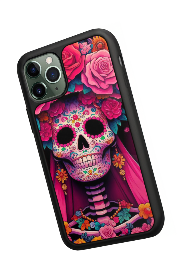 iPhone 11 Pro Uyumlu KuruKafa Tasarımlı Glossy Premium Kılıf