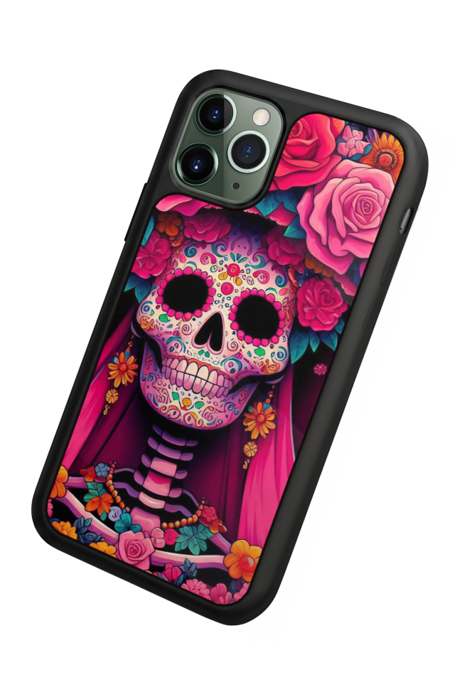 iPhone 11 Pro Uyumlu KuruKafa Tasarımlı Glossy Premium Kılıf