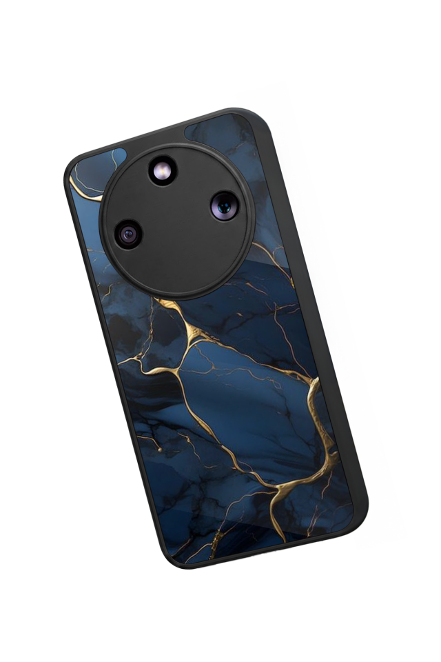 Honor Magic 8 Lite Uyumlu Mermer Marble Tasarımlı Glossy Premium Kılıf