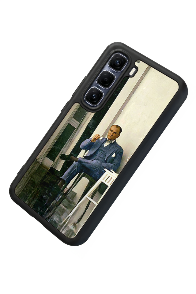 Infinix Hot 60 Pro Plus Uyumlu Mustafa Kemal Ataturk Tasarımlı Glossy Premium Kılıf