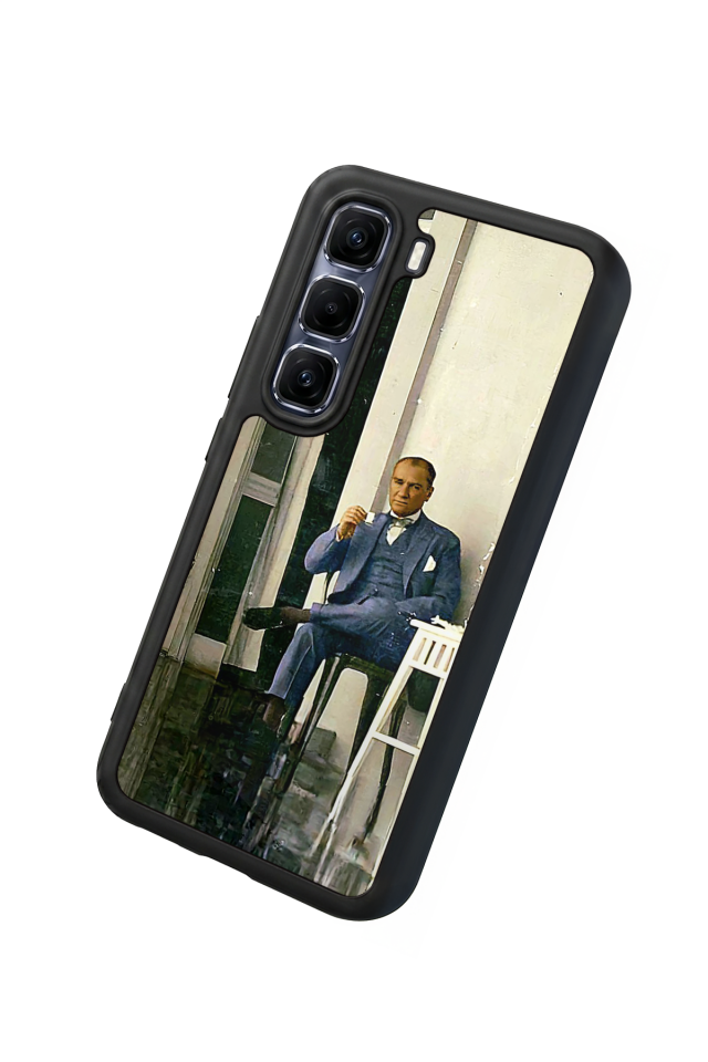 Infinix Hot 60 Pro Plus Uyumlu Mustafa Kemal Ataturk Tasarımlı Glossy Premium Kılıf