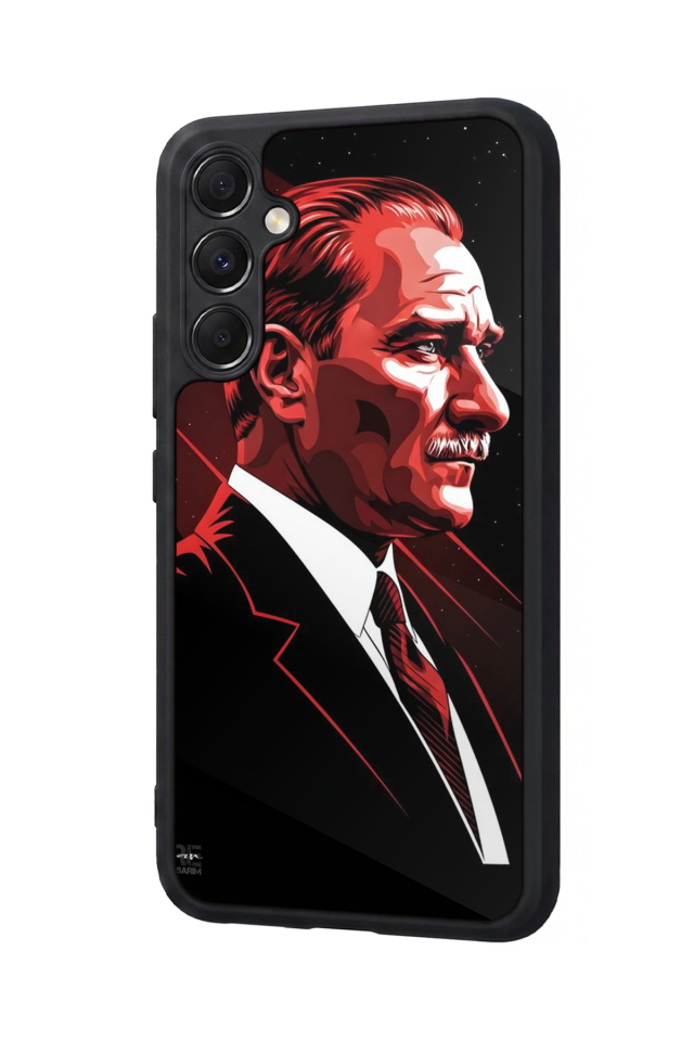 Samsung Galaxy A34 Uyumlu Mustafa Kemal Ataturk Tasarımlı Glossy Premium Kılıf