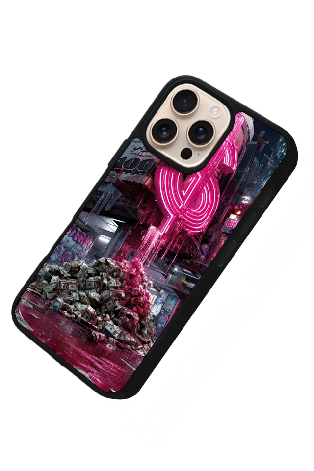 iPhone 16 Pro Max Uyumlu Para Tasarımlı Glossy Premium Kılıf