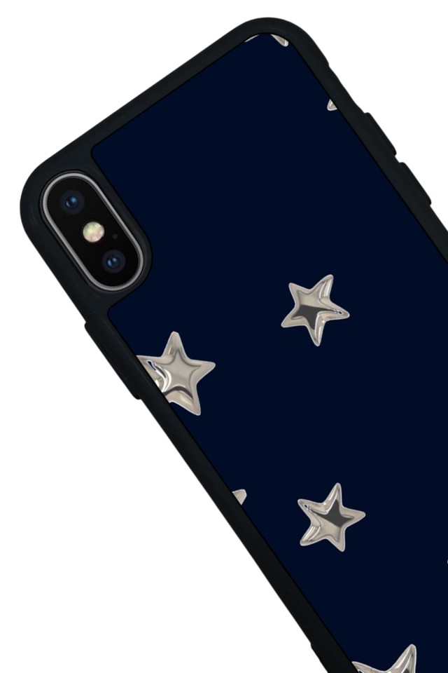 iPhone XS Max Uyumlu Retro Yildizlar Tasarımlı Glossy Premium Kılıf