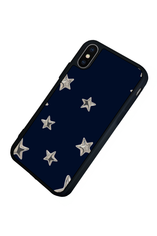 iPhone XS Max Uyumlu Retro Yildizlar Tasarımlı Glossy Premium Kılıf