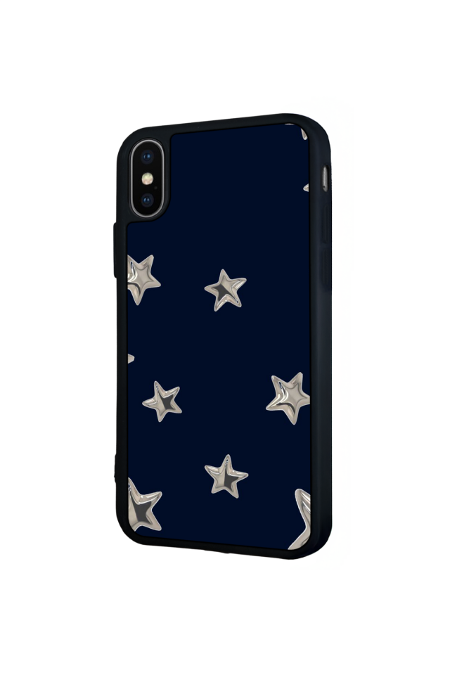 iPhone XS Max Uyumlu Retro Yildizlar Tasarımlı Glossy Premium Kılıf