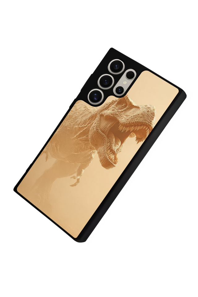 Samsung Galaxy S23 Ultra Uyumlu Dinazor Tasarımlı Glossy Premium Kılıf