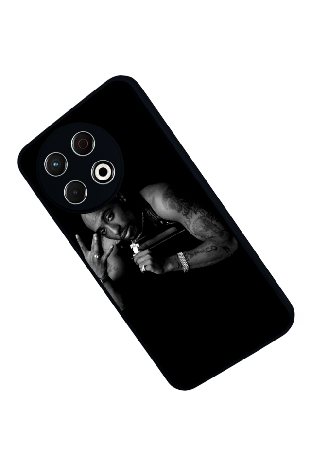 Tecno Spark 30 Pro Uyumlu Tupac Tasarımlı Glossy Premium Kılıf