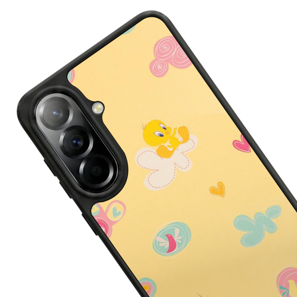 Samsung Galaxy A57 Uyumlu Tweety Tasarımlı Glossy Premium Kılıf