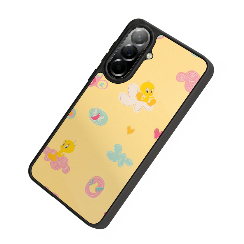 Samsung Galaxy A57 Uyumlu Tweety Tasarımlı Glossy Premium Kılıf