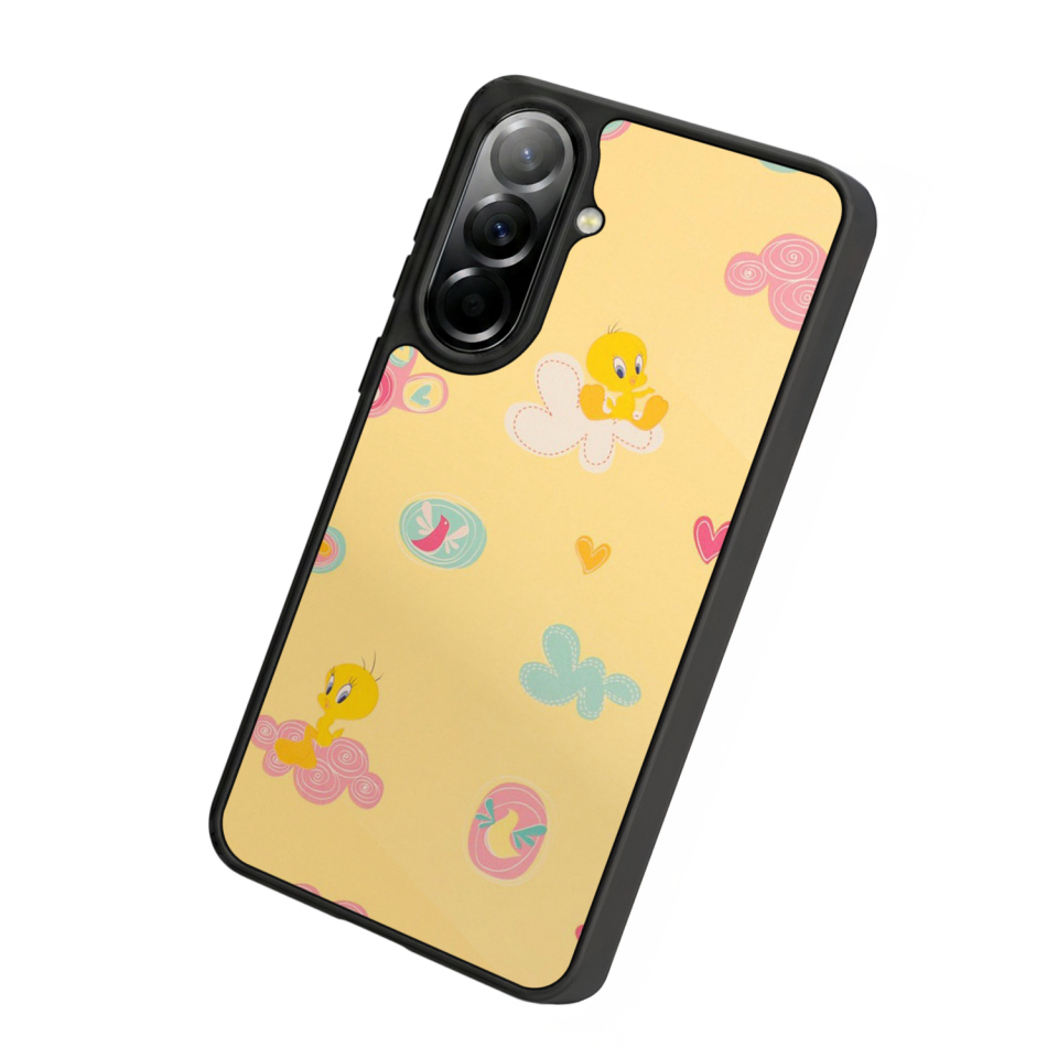 Samsung Galaxy A57 Uyumlu Tweety Tasarımlı Glossy Premium Kılıf