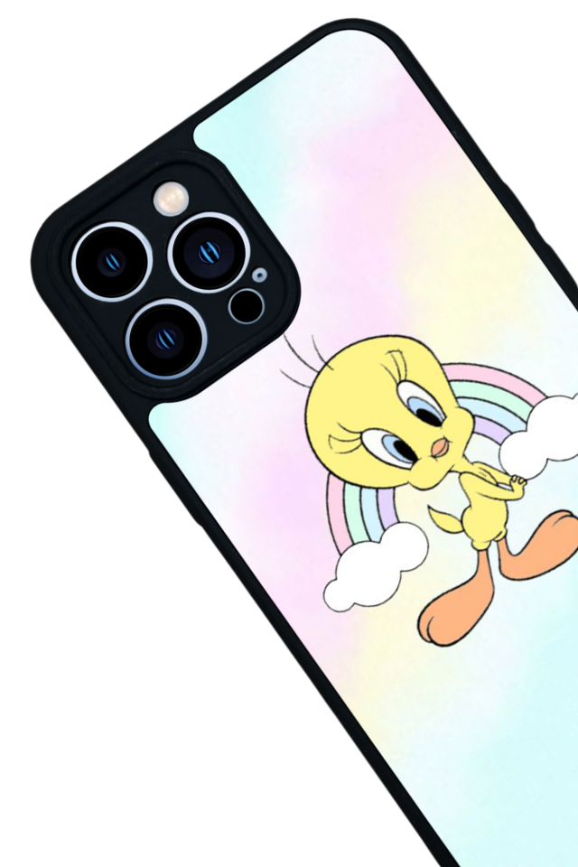 iPhone 12 Pro Max Uyumlu Tweety Tasarımlı Glossy Premium Kılıf