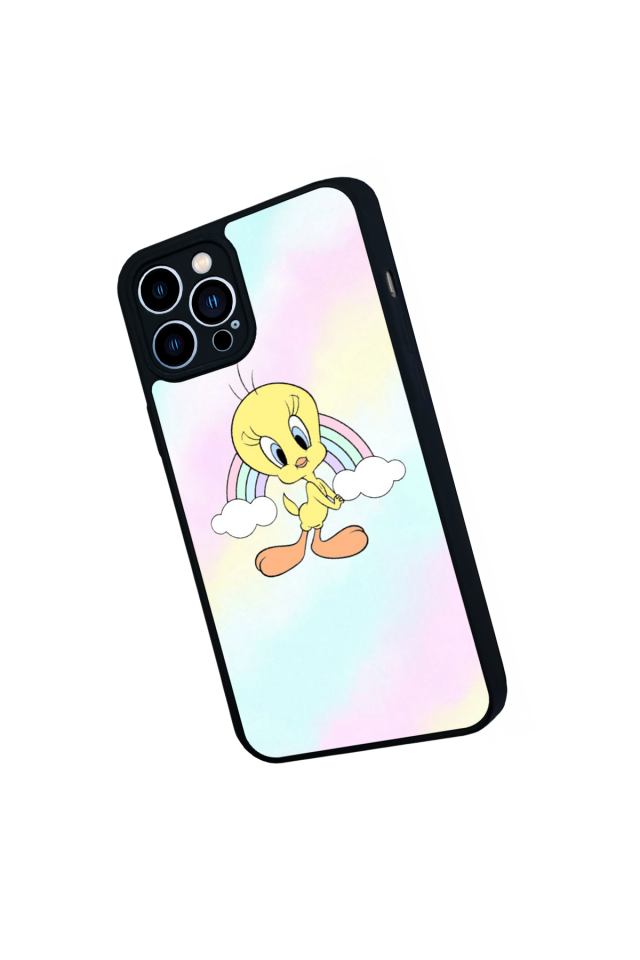 iPhone 12 Pro Max Uyumlu Tweety Tasarımlı Glossy Premium Kılıf