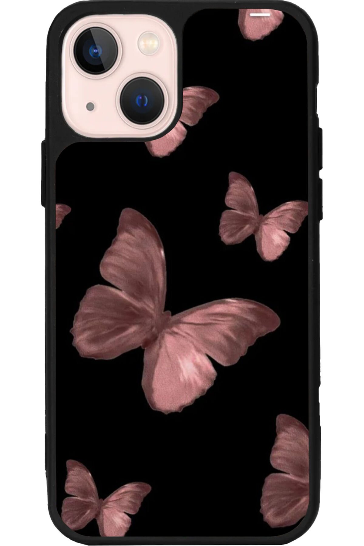 iPhone 13 Mat Siyah Uyumlu Kılıf – Yumuşak Silikon, Koruyucu, Şok Emici Kapak