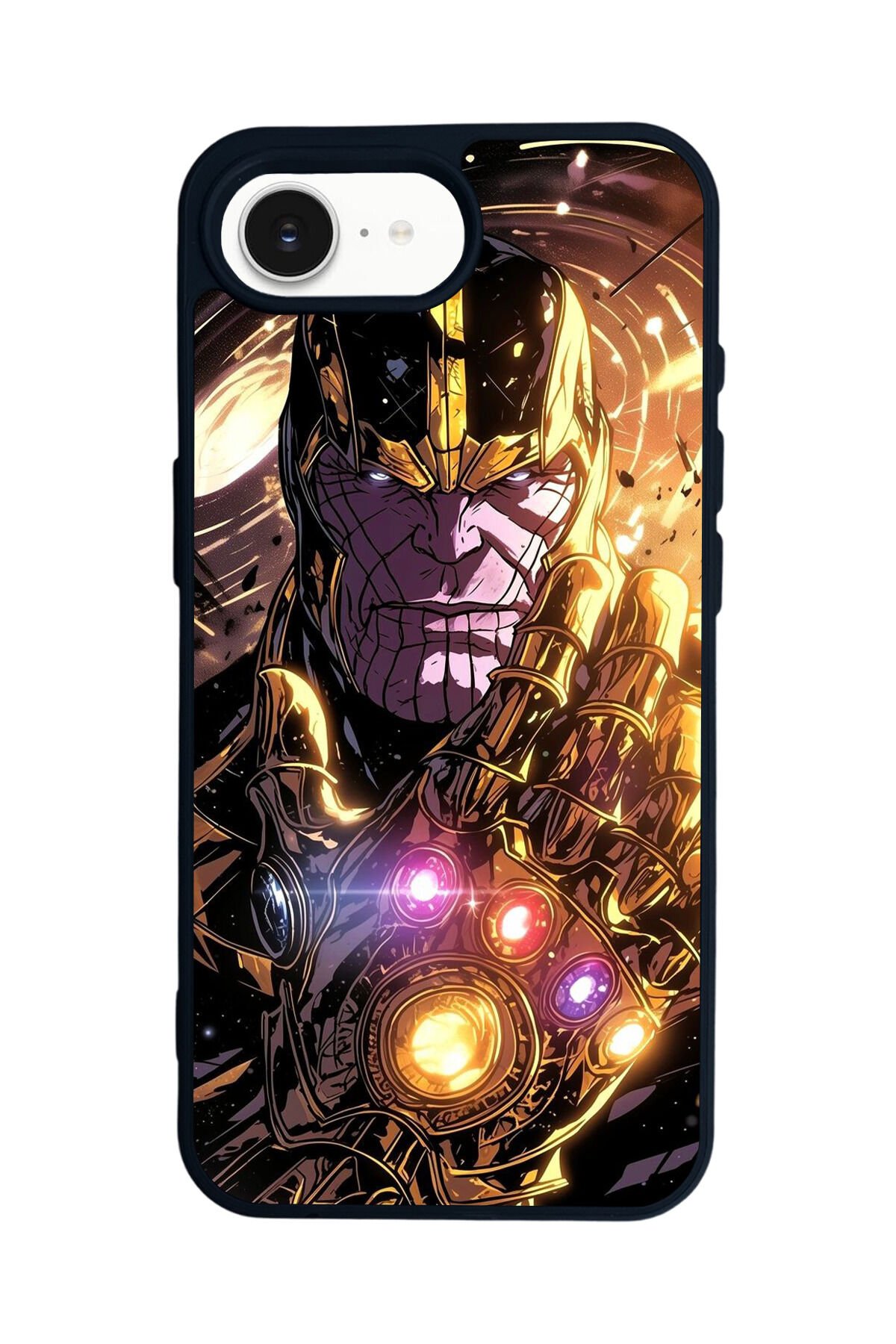 iPhone 16E Uyumlu Thanos Tasarımlı Glossy Premium Kılıf