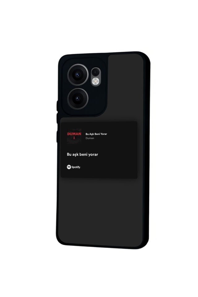 Oppo Reno 13F Uyumlu Sarki Sozleri Tasarımlı Glossy Premium Kılıf