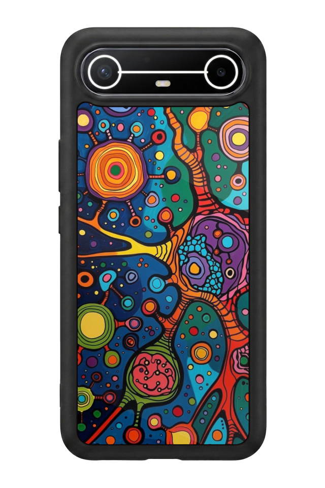 Tecno Spark Slim 5G Uyumlu Abstract Tasarımlı Glossy Premium Kılıf