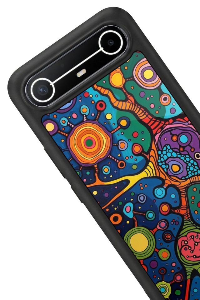 Tecno Spark Slim 5G Uyumlu Abstract Tasarımlı Glossy Premium Kılıf