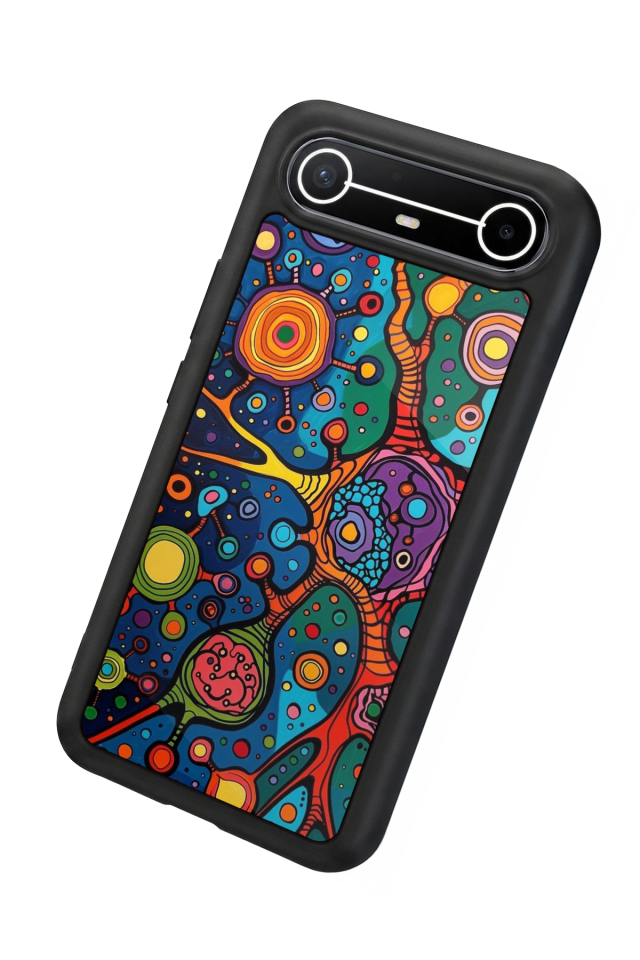 Tecno Spark Slim 5G Uyumlu Abstract Tasarımlı Glossy Premium Kılıf