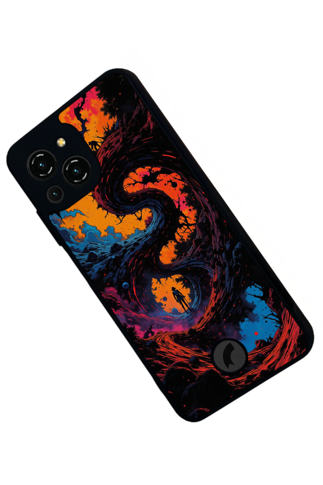 Reeder S23 Pro Max Uyumlu Abstract Tasarımlı Glossy Premium Kılıf