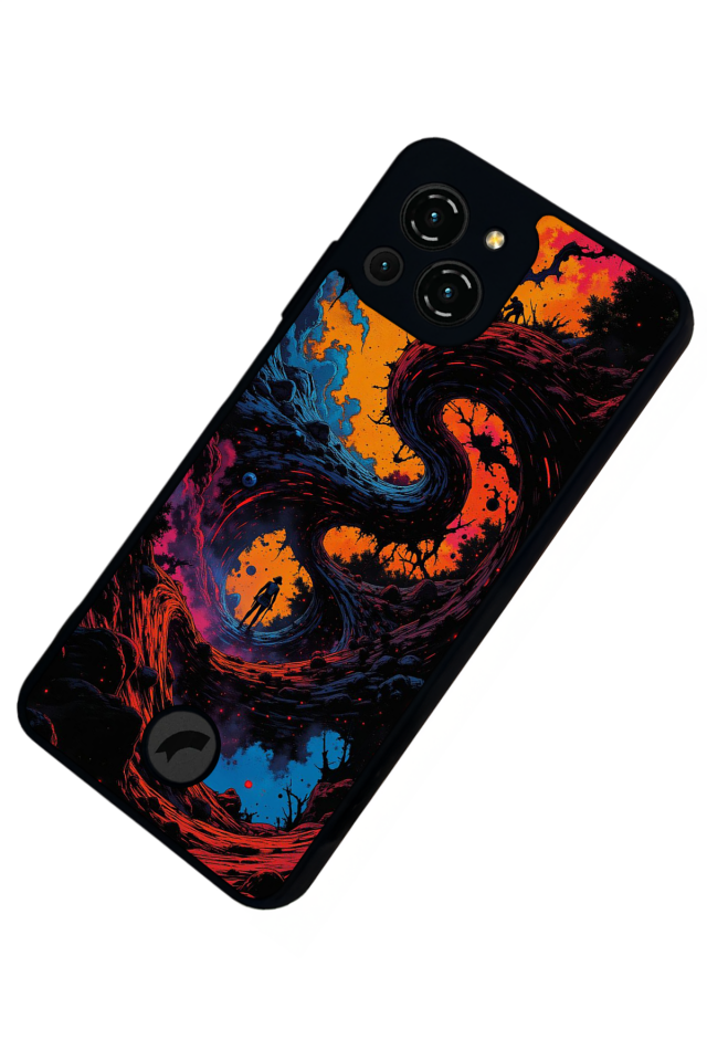 Reeder S23 Pro Max Uyumlu Abstract Tasarımlı Glossy Premium Kılıf