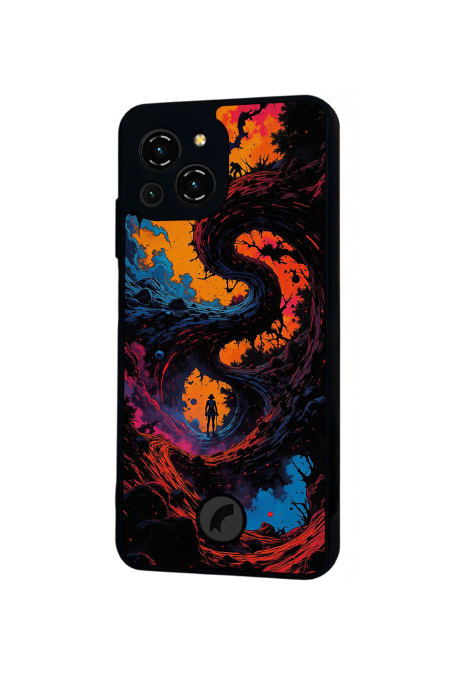 Reeder S23 Pro Max Uyumlu Abstract Tasarımlı Glossy Premium Kılıf