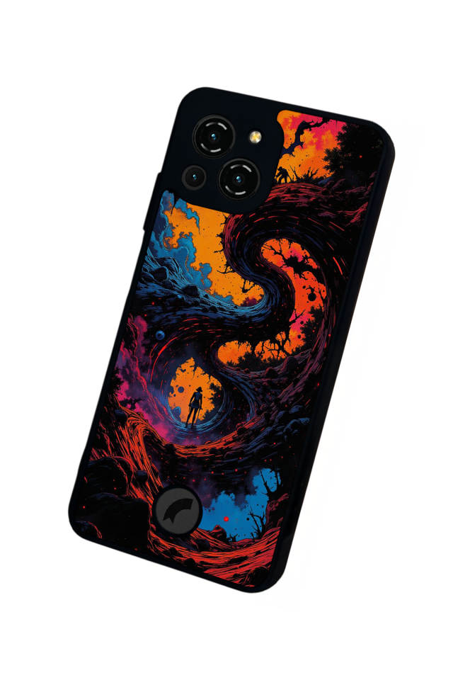 Reeder S23 Pro Max Uyumlu Abstract Tasarımlı Glossy Premium Kılıf