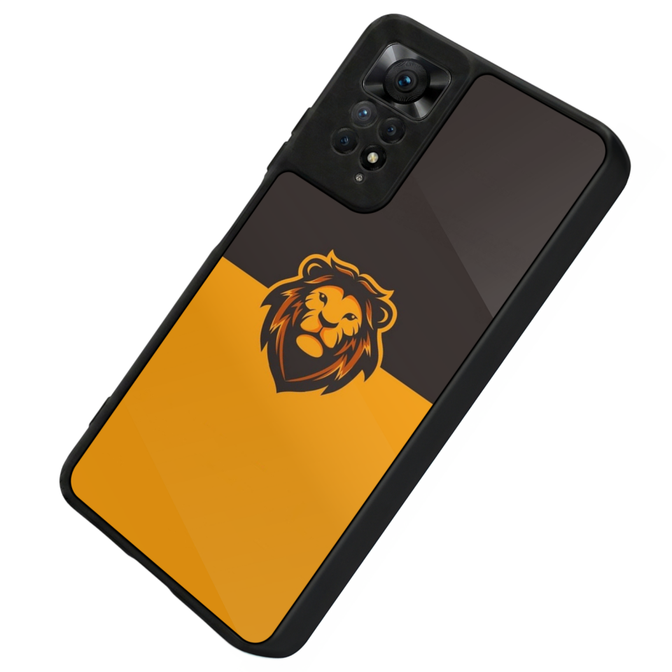 Xiaomi Redmi Note 11 Pro Uyumlu Aslan Tasarımlı Glossy Premium Kılıf