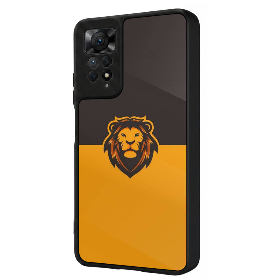 Xiaomi Redmi Note 11 Pro Uyumlu Aslan Tasarımlı Glossy Premium Kılıf