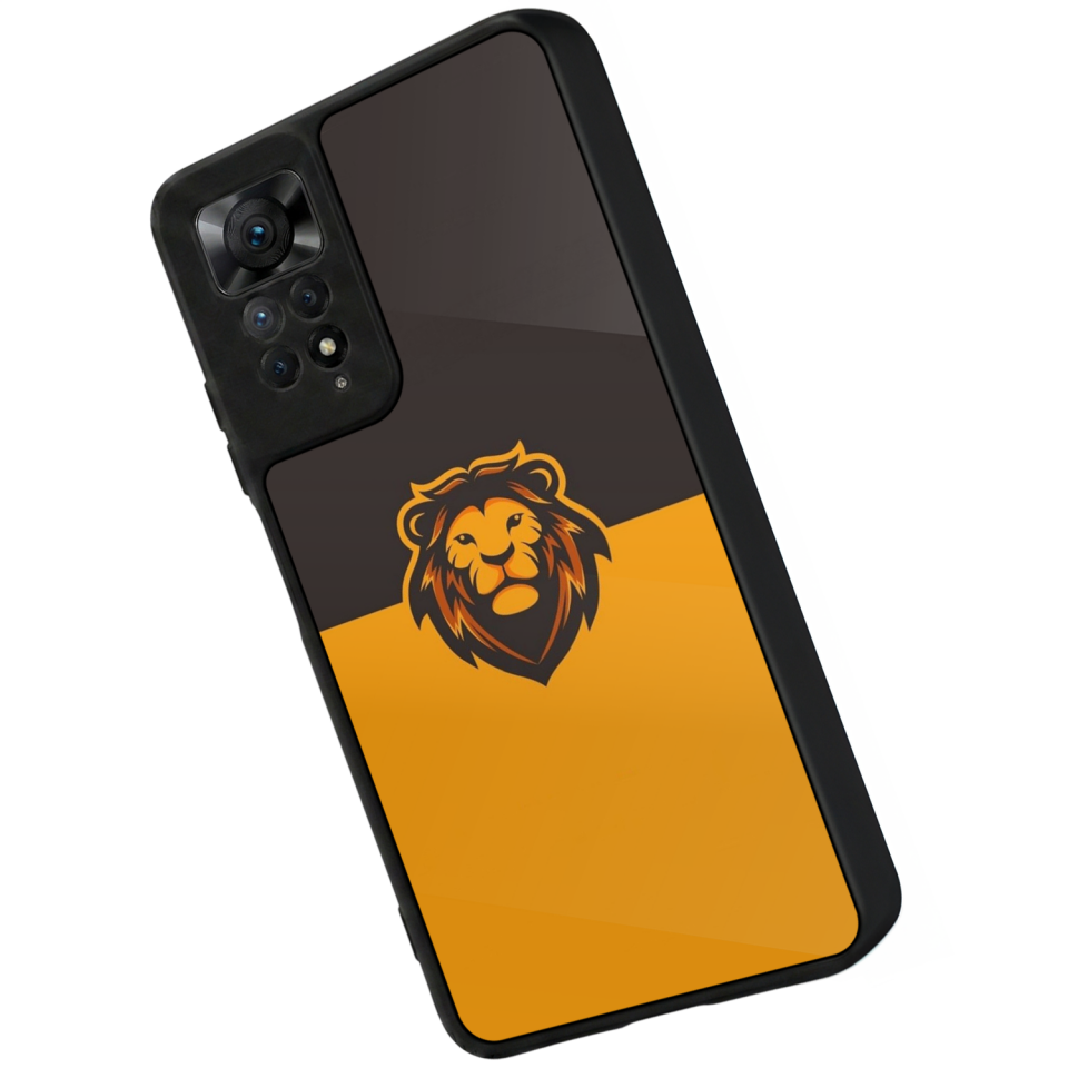 Xiaomi Redmi Note 11 Pro Uyumlu Aslan Tasarımlı Glossy Premium Kılıf