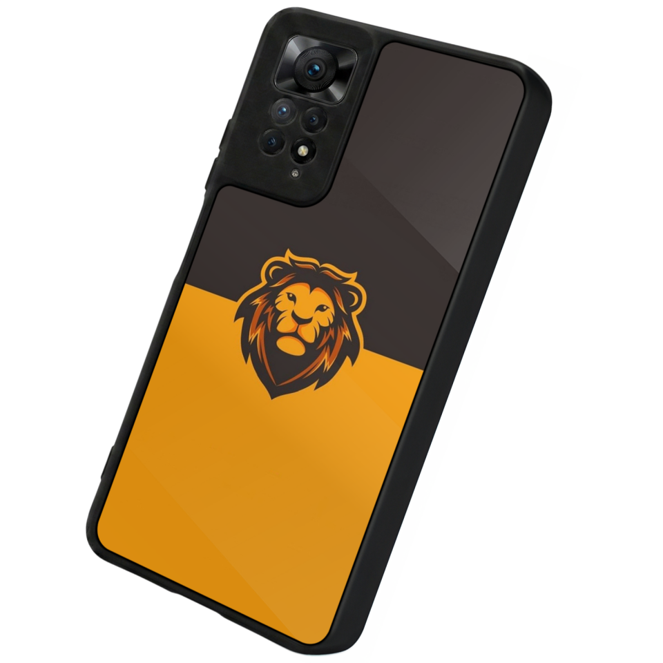 Xiaomi Redmi Note 11 Pro Uyumlu Aslan Tasarımlı Glossy Premium Kılıf