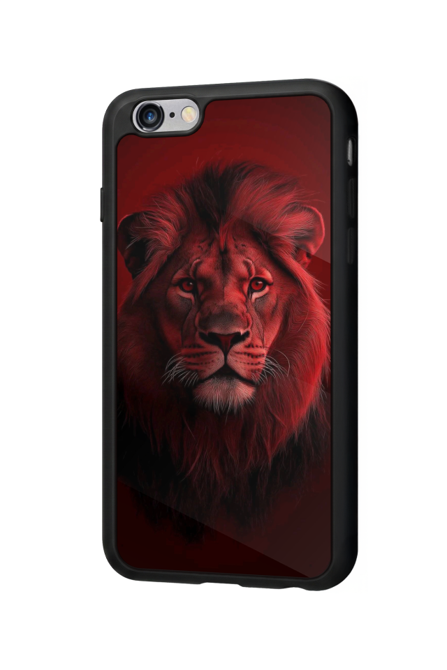iPhone 6s Plus Uyumlu Aslan Tasarımlı Glossy Premium Kılıf