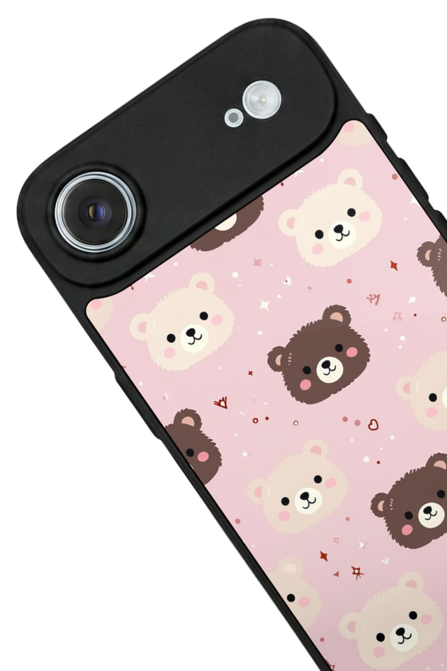 iPhone 17 Air Uyumlu Ayı Tasarımlı Glossy Premium Kılıf