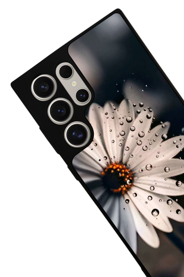 Samsung Galaxy S22 Ultra Uyumlu Cicek Tasarımlı Glossy Premium Kılıf