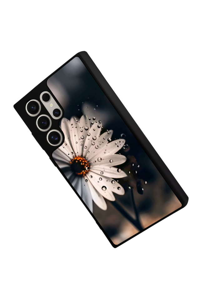 Samsung Galaxy S22 Ultra Uyumlu Cicek Tasarımlı Glossy Premium Kılıf