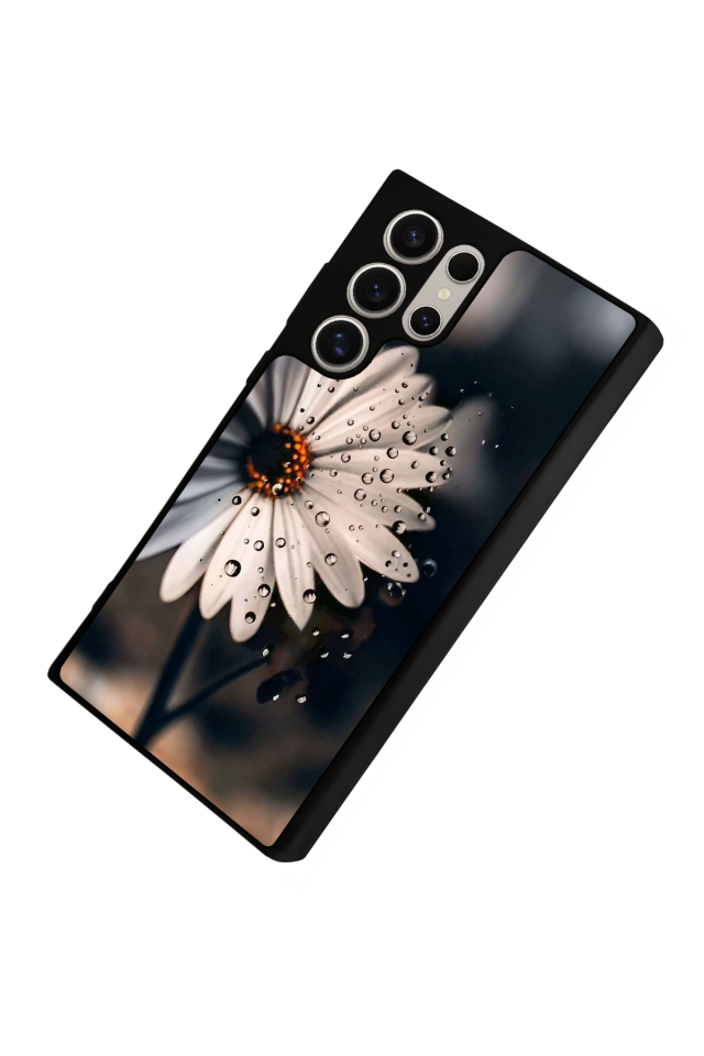 Samsung Galaxy S22 Ultra Uyumlu Cicek Tasarımlı Glossy Premium Kılıf