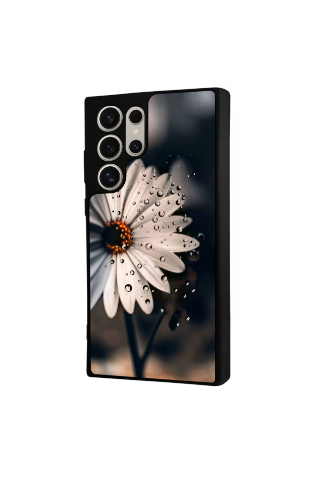 Samsung Galaxy S22 Ultra Uyumlu Cicek Tasarımlı Glossy Premium Kılıf