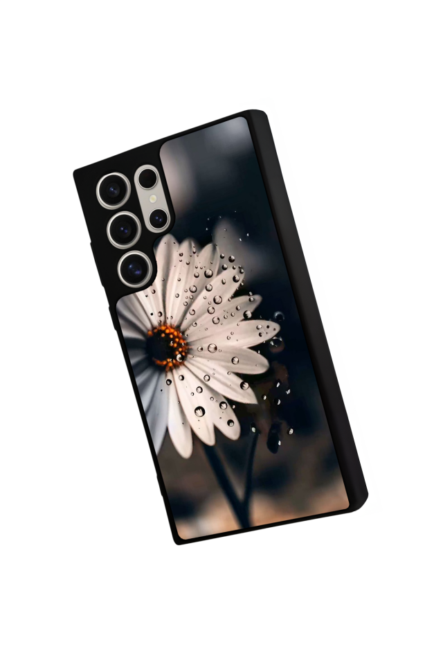 Samsung Galaxy S22 Ultra Uyumlu Cicek Tasarımlı Glossy Premium Kılıf