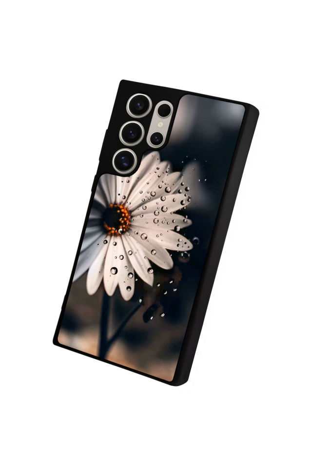 Samsung Galaxy S22 Ultra Uyumlu Cicek Tasarımlı Glossy Premium Kılıf