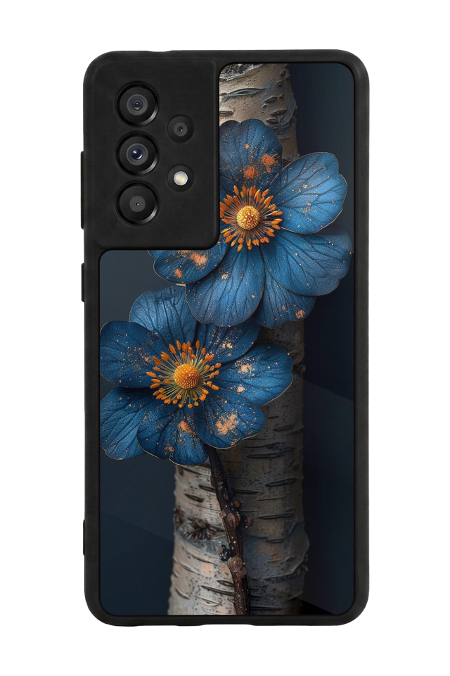 Samsung Galaxy A73 Uyumlu Cicek Tasarımlı Glossy Premium Kılıf