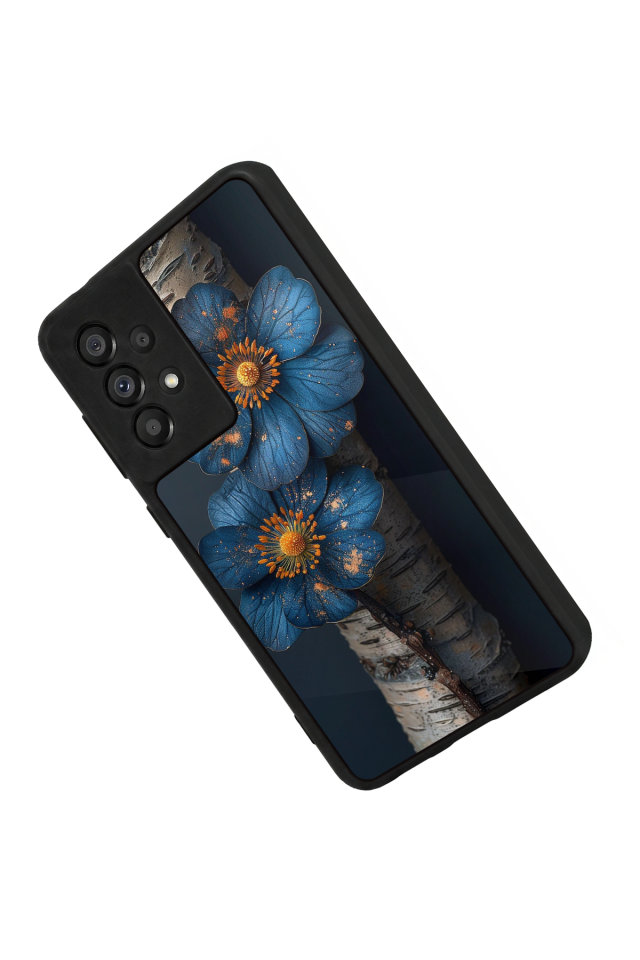 Samsung Galaxy A73 Uyumlu Cicek Tasarımlı Glossy Premium Kılıf