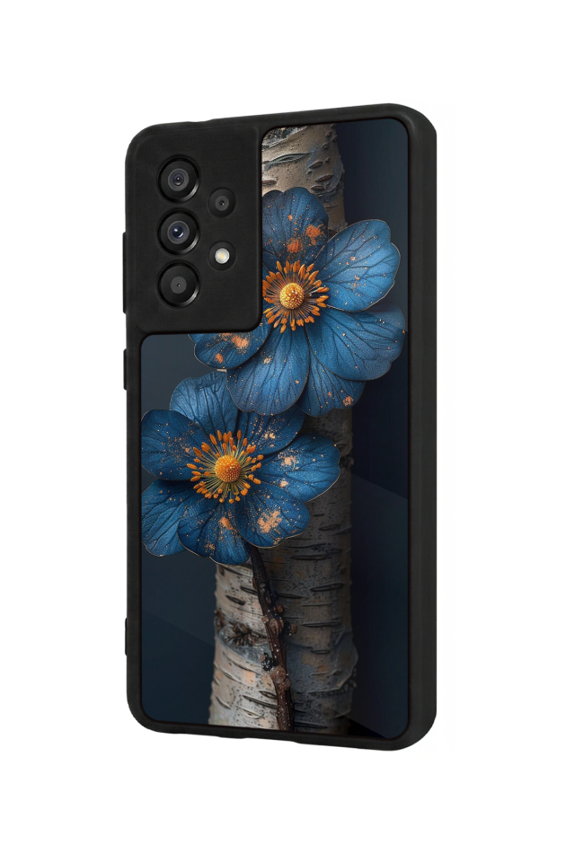 Samsung Galaxy A73 Uyumlu Cicek Tasarımlı Glossy Premium Kılıf